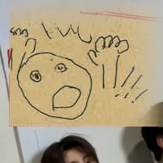 edwrsmartin's tweet photo. the artist:                                      the drawing: https://t.co/S7Bw8AydTg