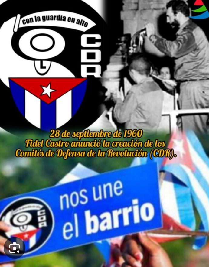 Mariela12549183's tweet photo. " Los CDR una organización creada cómo arma vital de la Revolución "
#100AñosConFidel 
#Cuba https://t.co/FFS0qut4d5