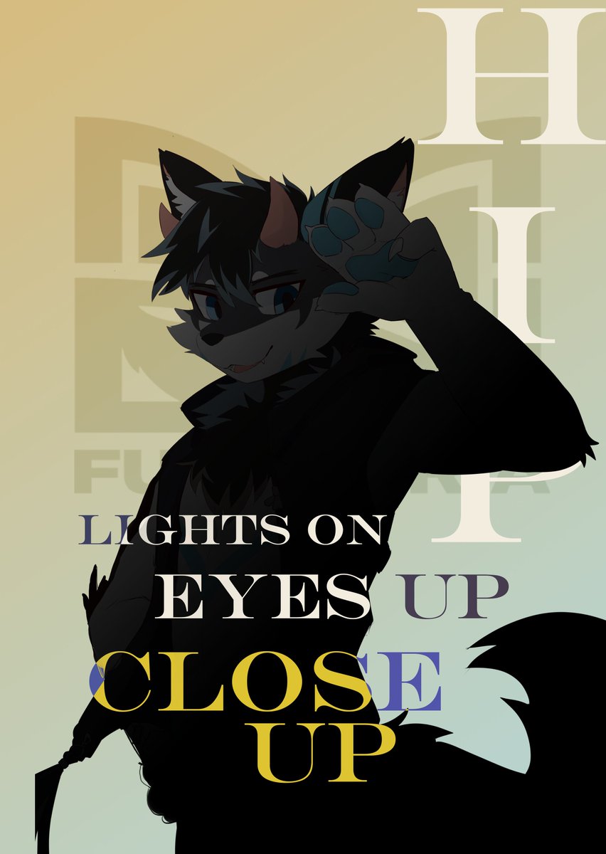 Furstoria's tweet photo. Lights on. Eyes Up. Close-up. - @Zevrim_Fen 
🎨: @_Hatohui #furry #furryart https://t.co/sSWd6a4tNj