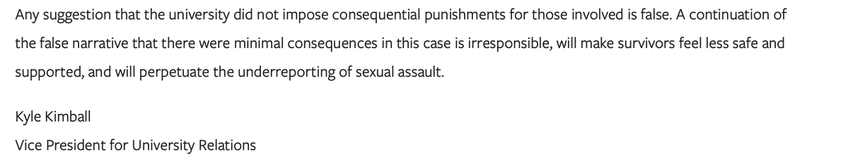 cozyplup's tweet photo. sorry.. actually not sorry. this whole situation pisses me off because the end statement is basically exonerating the campus of all accountability. "a continuation of a false narrative will make survivors feel less safe." girl cornell university already makes women feel unsafe. https://t.co/vlEgwzkP1W