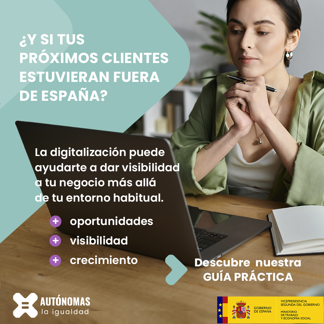 autonomas_es's tweet photo. 🌍 ¿Tu negocio podría llegar a nuevos mercados?

Descarga gratis una guía práctica sobre internacionalización y digitalización para autónomas y emprendedoras.

👉 https://t.co/7O4tPi51mU

#AutonomasPorLaIgualdad #Internacionalización #Digitalización #EmprendimientoFemenino https://t.co/cKGlo3aukU