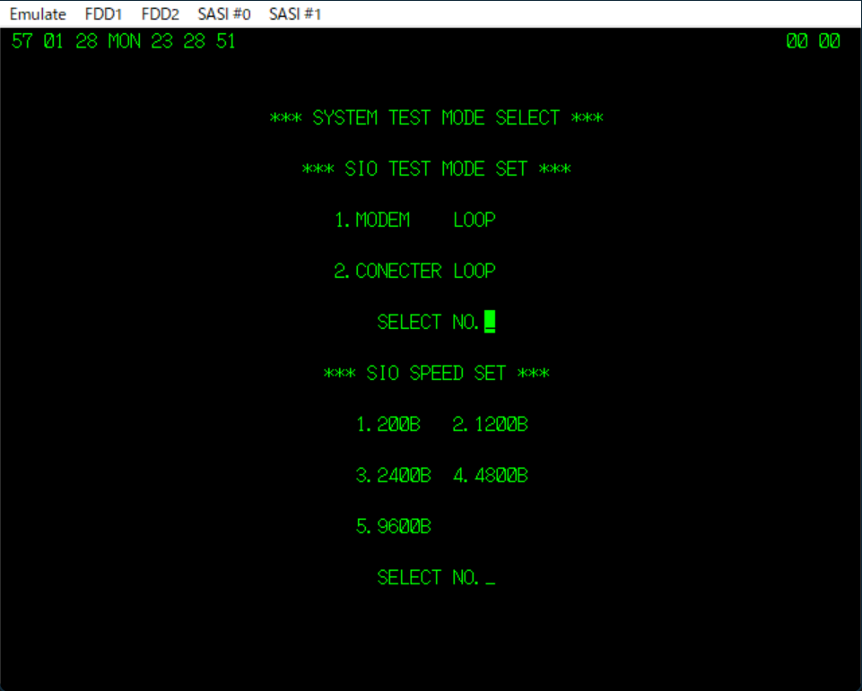 Xilakampa's tweet photo. シルバーウィーク中にAIに作らせたN5200エミュレータ。あのＰＴＯＳとＭＳＤＯＳが動いている感動。それだけ。 https://t.co/K0cVVX0UlM