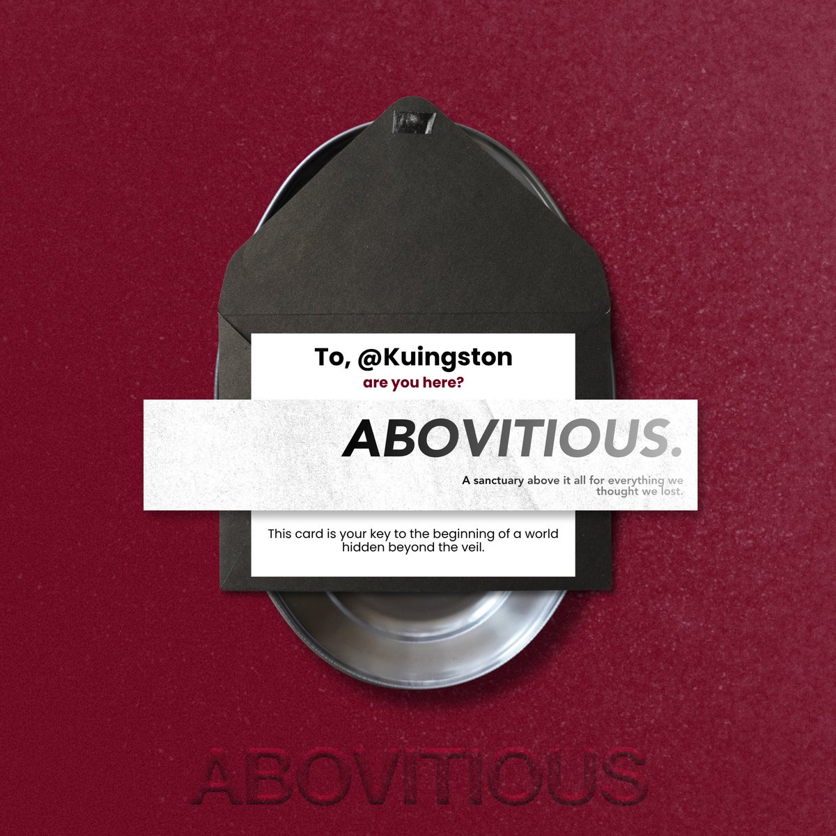 Kuingston's tweet photo. Something awaits beyond the veil. Are you ready to step into the world of ABOVITIOUS? https://t.co/vCTIE0fOPx