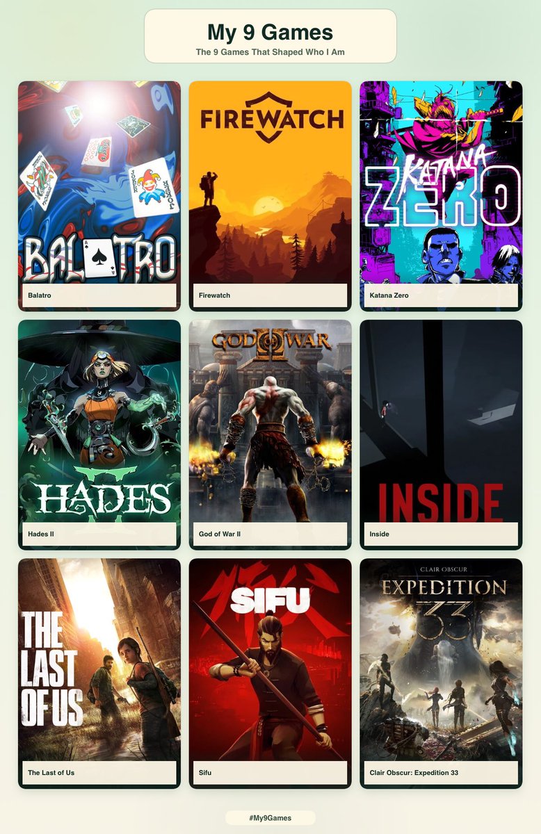 theferfactor's tweet photo. 9 Games that shaped who I am https://t.co/bc4efQh9lg
