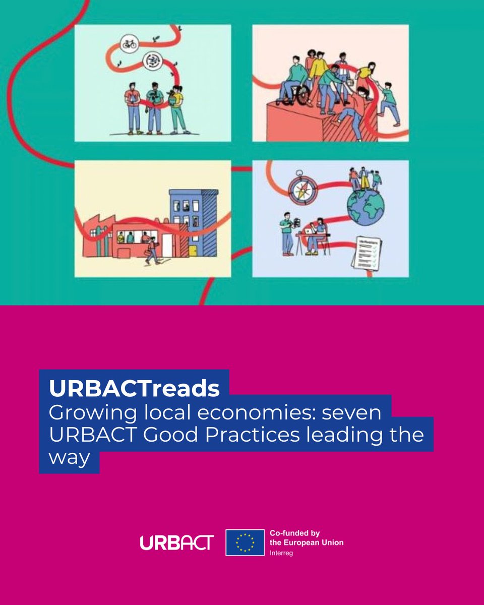 URBACT's tweet photo. 📈🏙️ How are cities growing local economies?

The latest #URBACTreads explores 7 #GoodPractices on talent, tourism, heritage and innovation from across Europe.

Read the article by Tiago Ferreira 👉 https://t.co/1IAwKNmSXR https://t.co/eONOnK5Lne