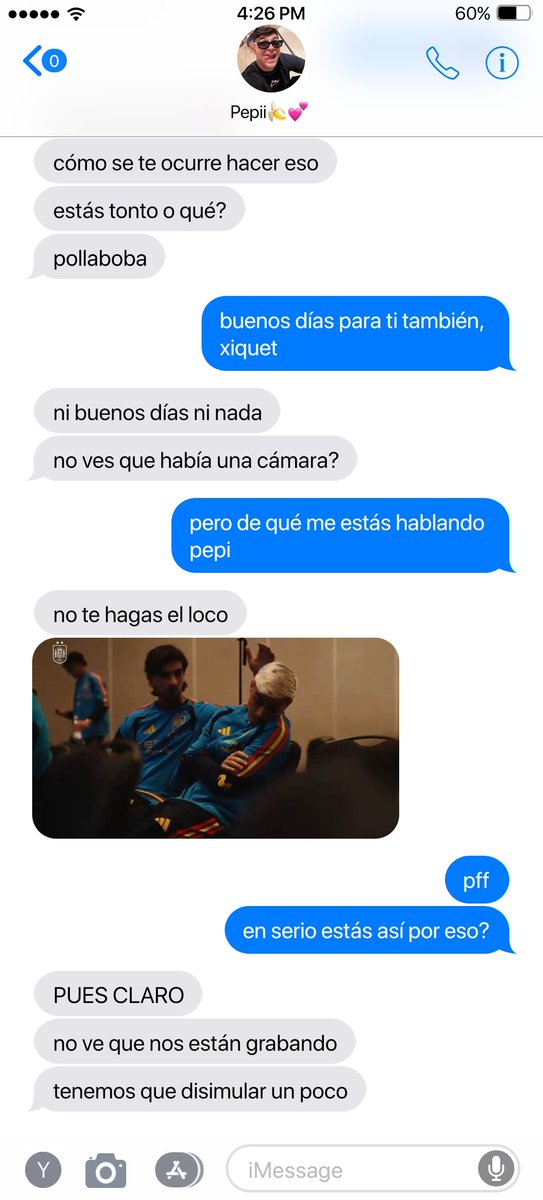 Discord_bitch's tweet photo. conversación fedri después de ver el video sobre los 50 partidos de pedri con la selección 👀 https://t.co/eBgXlSgQUo