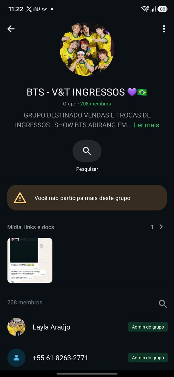 maryy_who's tweet photo. Golpe
Golpe
Golpe
INGRESSO SHOW DO BTS
Fui burra outra vez e agora somam 1.250,00 perdidos pensando que conseguiria ver o show. Por isso pedia o ingresso primeiro.
#BTS_ARİRANG
#BTS_WORLDTOUR_ARİRANG
#ingressos
#venda https://t.co/q0QYV8QC8Z