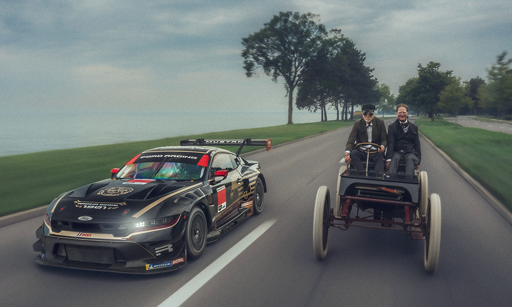 sportscar365's tweet photo. 🎨 TRIBUTE LIVERY: @FordRacing will celebrate its 125th anniversary with a special livery on its two @IMSA GTD Pro class entries in this weekend’s season-ending Motul Petit Le Mans.

➡️ https://t.co/8GUFUuKdxO #IMSA https://t.co/7ZpPAOSdSP
