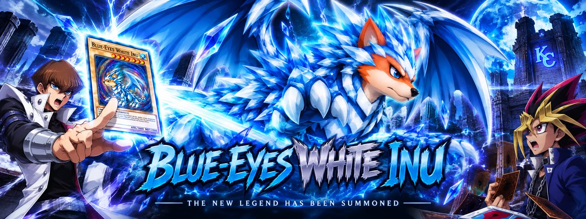 INUEYES_'s tweet photo. ⚡ THE NEW LEGEND HAS BEEN SUMMONED. ⚡
A legendary power has awakened…
The spirit of the Inu has fused with the power of the ultimate blue-eyed dragon.
The card is drawn.
The battlefield is ready.
Now it’s time to unleash the Inu.
Summon the Legend. Unleash the Inu. ⚡ https://t.co/Z7k7nyGEi4