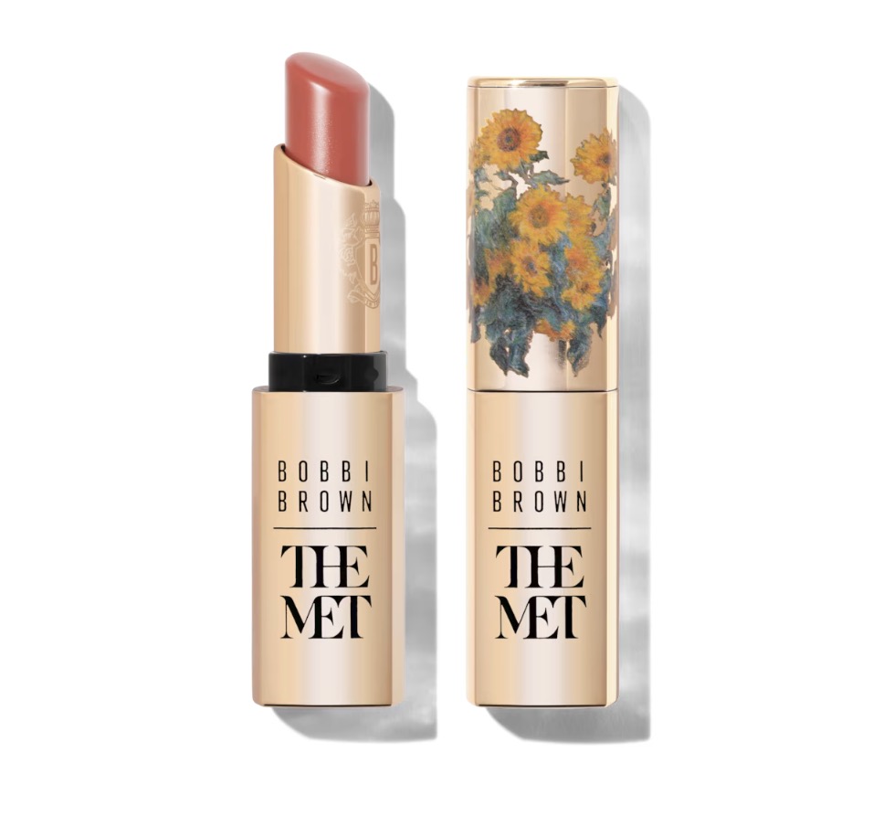 davelackie's tweet photo. Bobbi Brown has partnered with New York's The Met Museum for a limited edition collection. This is the Extra Lip Tinted Balm in Rose Illusion featuring a floral design inspired by the museum's artwork. Available on the brand's ecomm site. https://t.co/xvVnrrnuIr