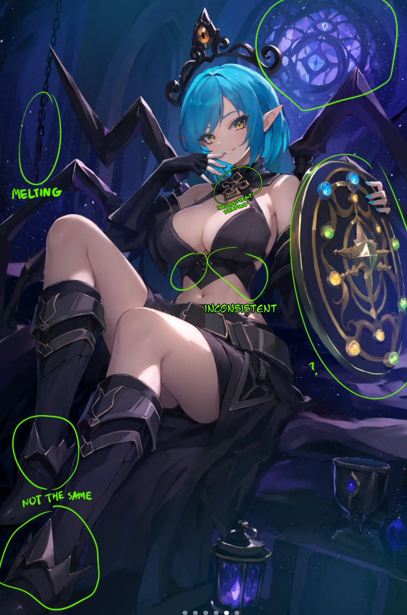 yourartissus's tweet photo. observations that @zeedyuuh is using ai in vgen commissions https://t.co/PT6mPPTGL3
