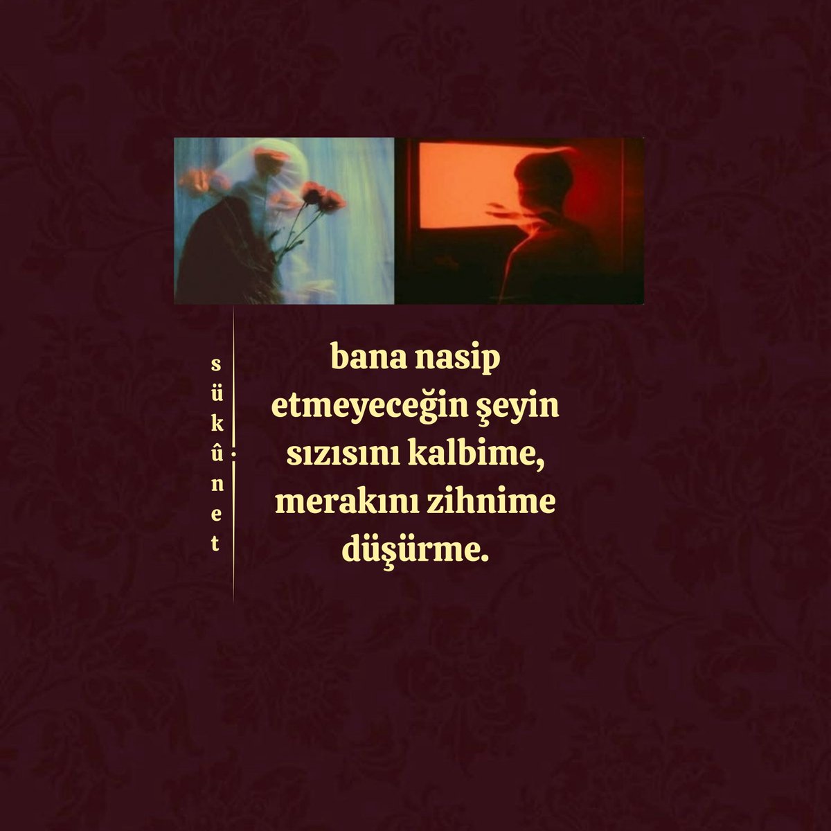 sukunnettt's tweet photo. *beni bana nasip etmeyeceğin şeylerle yorma Rabbim https://t.co/PqoaDD0FRq