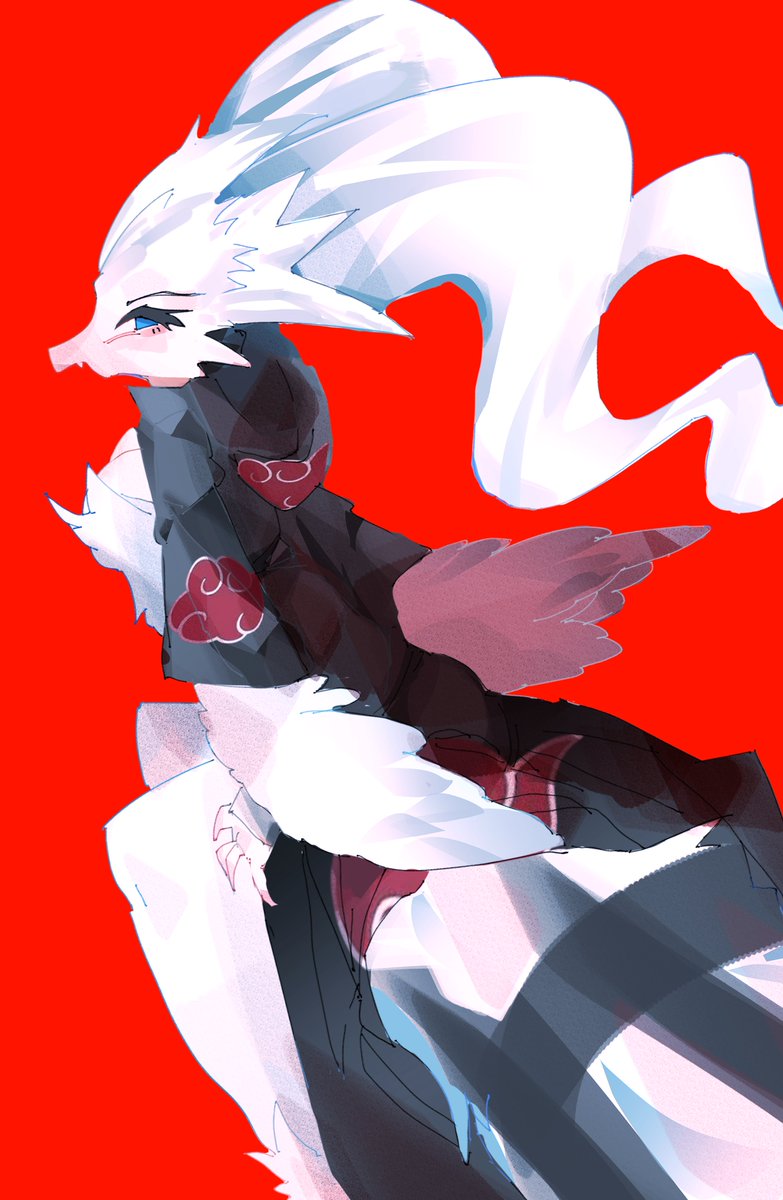 Babo_Teol's tweet photo. Reshiram joins the Akatsuki 🌙

#ポケモン #レシラム #暁 #Pokemon https://t.co/xgnvPAQwsw