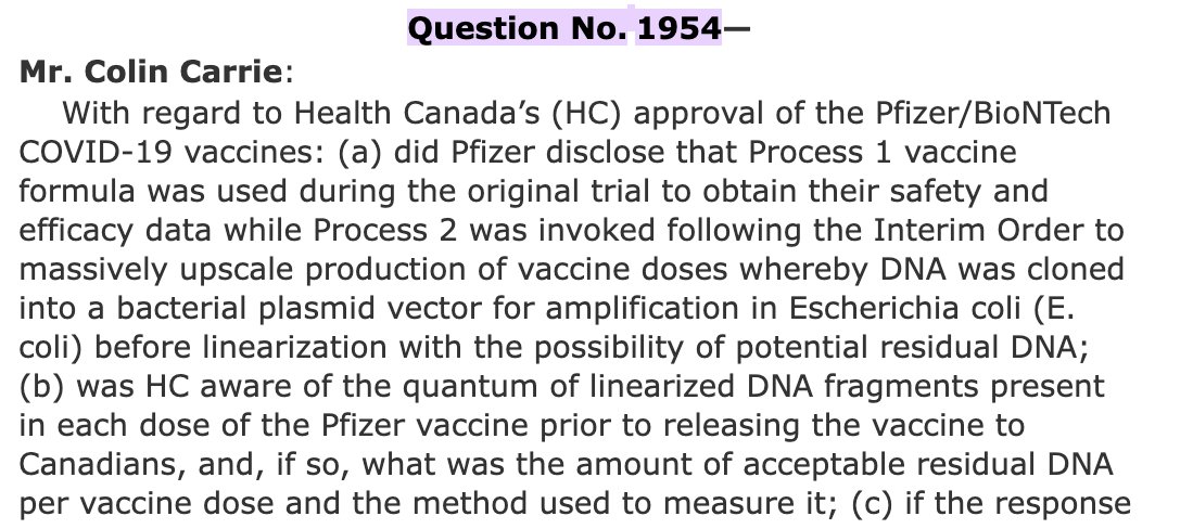 LionAdvocacy's tweet photo. 🚨🚨🚨Holy smokes. On January 29th, 2024, MP Mark Holland *seriously misrepresented* to Parliament, and Canadians, what a Senior Advisor at Health Canada (HC) had advised about the surprise presence of SV40 in the C19 💉: HC said SV40 was *unexpected*; Holland suggested it wasn't https://t.co/YVDiH2yFaD