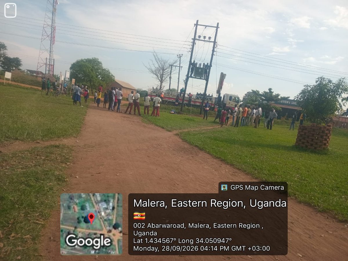 BeechamD's tweet photo. On behalf of the people of Malera and Kanyanga in Bukedea District, I sincerely thank the Hon. Minister of State for Energy for the quick action and delivery of transformers to our communities.

 #LightForBukedea #NRMDelivers #Malera #Kanyanga https://t.co/q0DorjZGac