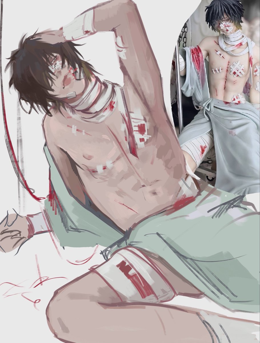 misa1qh's tweet photo. i rly love drawing Towa. i realized i hadn’t drawn him like this before soooo i decided to sketch him! ㅇㅅㅇ

#slowdamage #nitrochiral https://t.co/sil8GLWO0p