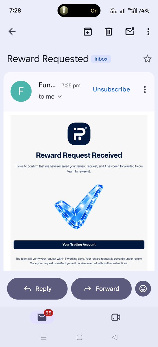 ZahidPFT's tweet photo. Payout requested. 🎯

After all the drawdown and finally getting back in profit, the reward request is now submitted.
.
Hopefully the first payout comes through. 🤞
One step closer to the bigger goal: max allocation with @fundingpips . 📈

@Khldfx 💝 https://t.co/vPDj1rLnwk