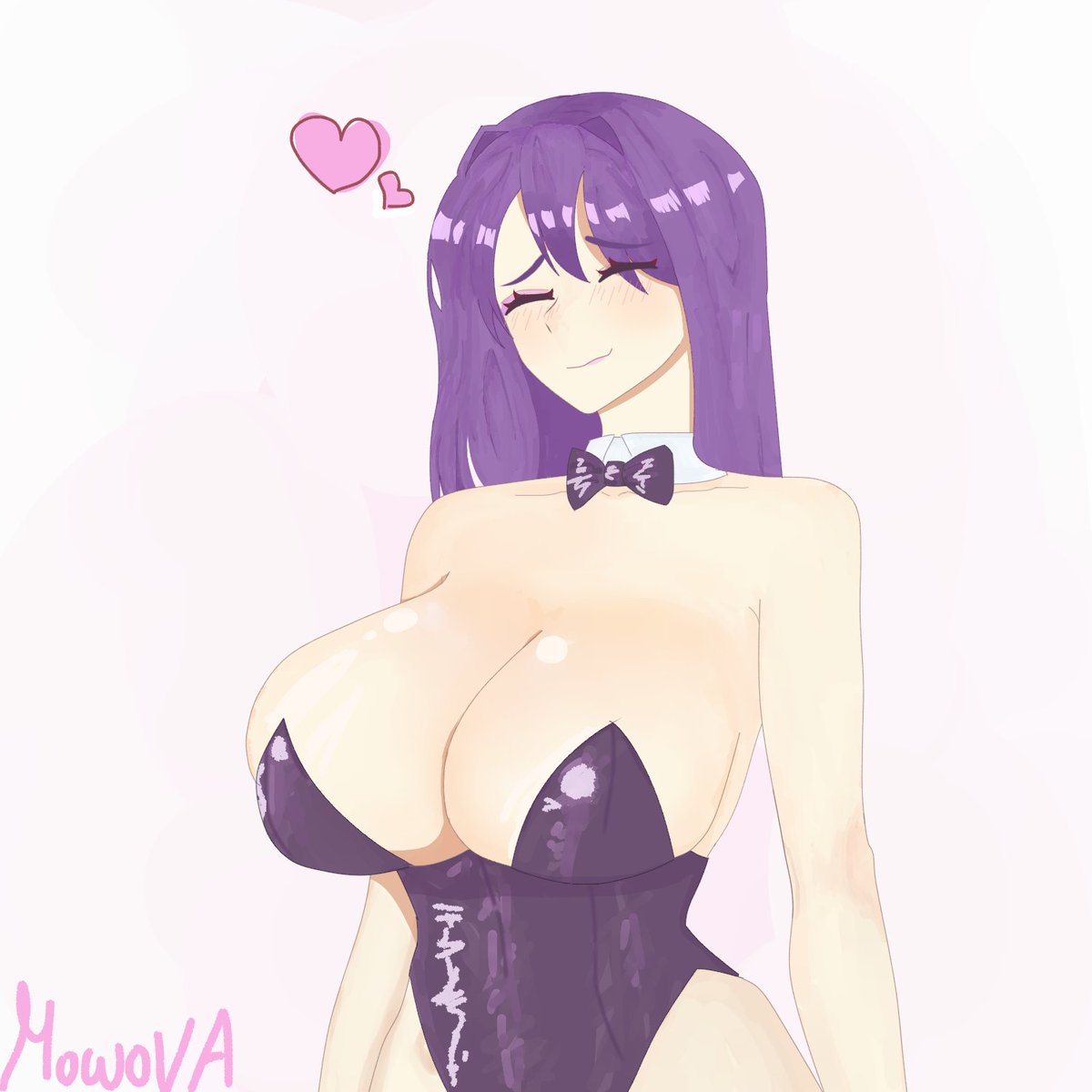 Mowova's tweet photo. Yuri in a bunnysuit :3
#ddlc #ddlcart https://t.co/bdEmfCHVdB
