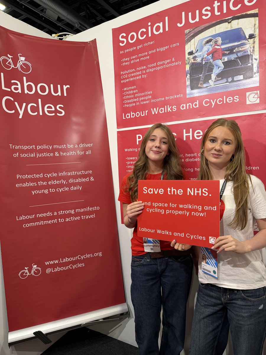 LabourCycles's tweet photo. A small selection of the hundreds of people who’ve come by our stall at conference today and signed up for more action on walking and cycling. https://t.co/wv5WRbnkQI