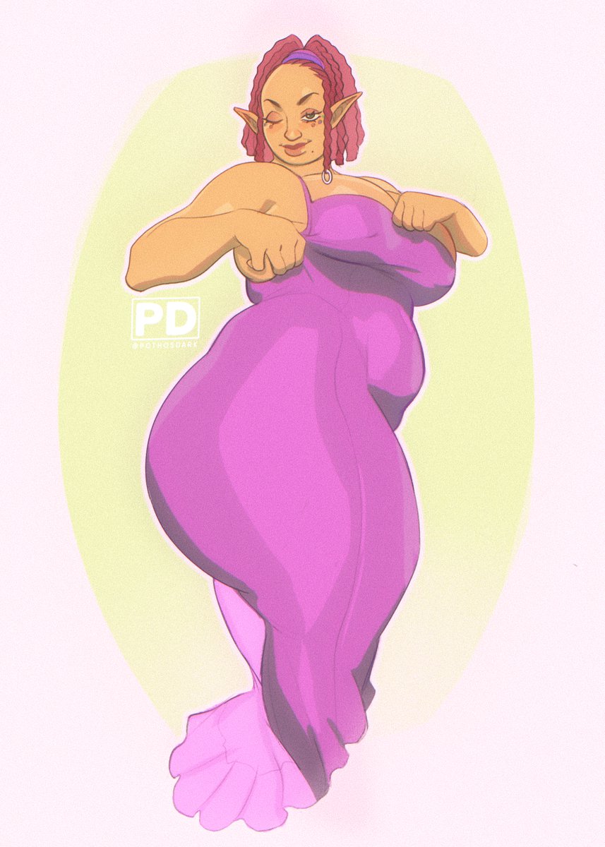 PothosDark's tweet photo. Telma’s fashionably late to the dress trend, hope you don’t mind 😘 https://t.co/bij0Bo6Lb4