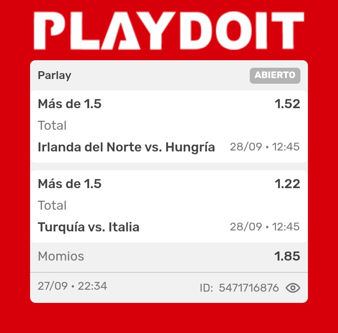 ArmaTipster's tweet photo. VAMOS CON MÁS PICKS PARA HOY 🔥

Armenia vs Montenegro: ambos marcan
1.95x | 5% de banca

Suecia ML vs Polonia
2.12x | 3% de banca

Parlay de goles:
Irlanda del Norte vs Hungría +1.5
Turquía vs Italia +1.5
1.85x | 5% por todo el ticket

Y la bomba: Suecia + Armenia + Georgia + Hungría, todos ML 💣
46.60x | 1% por todo el ticket

14% de banca entre estos cuatro. Deja tu ❤️ si te subes, vamos por más verdes!

#Suecia #Polonia #Armenia #Montenegro #IrlandaDelNorte #Hungría #Turquía #Italia #Georgia #Ucrania #NationsLeague #ArmaPicks