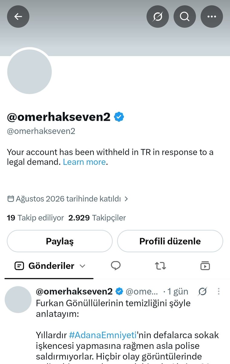 omerhakseven3's tweet photo. İkinci hesabım da kapatıldı.
Buradan devam edeceğim.

Xi SerbestBırakın
AKPden MuhaliflereSansür https://t.co/zeyucaKpEF