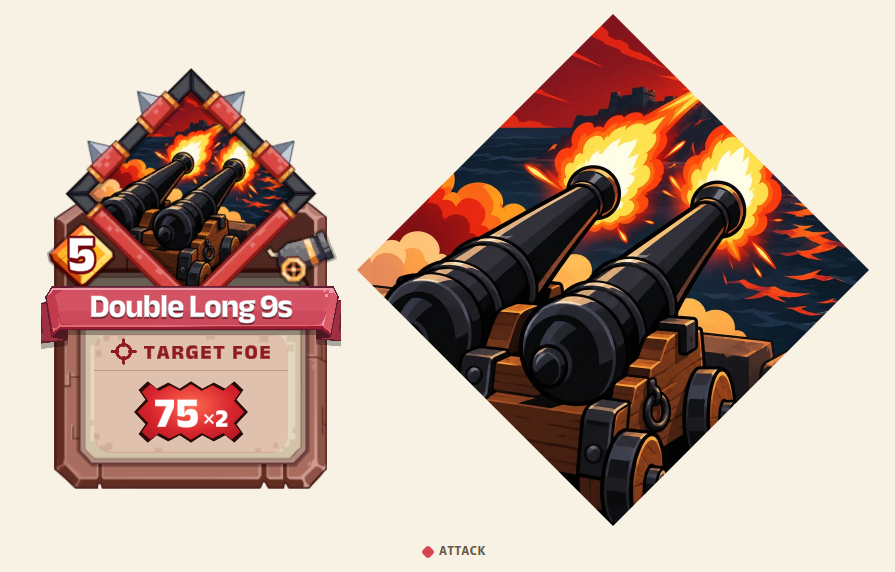 BootyPirates1's tweet photo. The cards are getting a serious upgrade 🏴‍☠️

We’re putting painstaking detail into every part of Booty Wars!

From new card dynamics to a cleaner, more universal design 

More symbols and visual cues, less text. Making it easier to understand no matter what language you speak!

We want anyone to be able to pick up a card and instantly understand what it does.

The next chapter of Booty Wars is almost ready to set sail ⚔️🏴‍☠️
