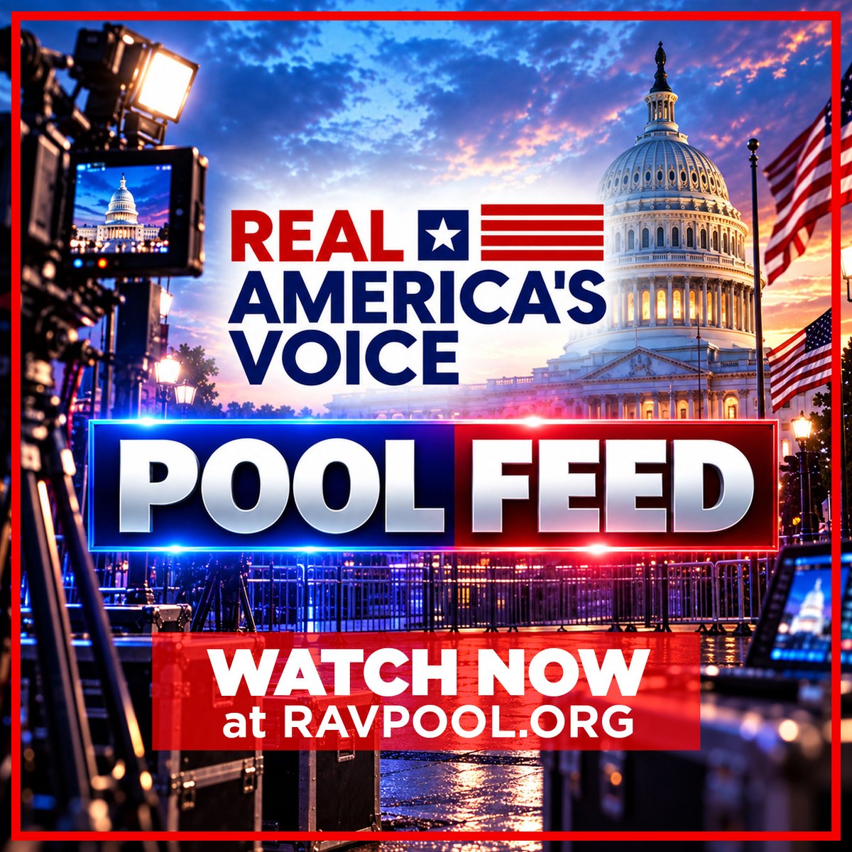 RealAmVoice's tweet photo. BREAKING: RAV LAUNCHES https://t.co/JxX16Pofwi — OPENING PRESIDENTIAL POOL COVERAGE TO EVERYONE

For FREE, anyone can now access the presidential pool feed, real-time pool notes, photos, videos, daily guidance and email alerts — all in one place.

Major networks. Local stations. Independent journalists. Creators. Everyday Americans.

No gatekeeper required.

👉 https://t.co/eVcVbmfRMY

@Bannons_WarRoom @stinchfield1776 @AndrewKolvet @JackPosobiec @jsolomonReports @RealDrGina @ericbolling @lfs6b @stevegrubershow @nicksortor