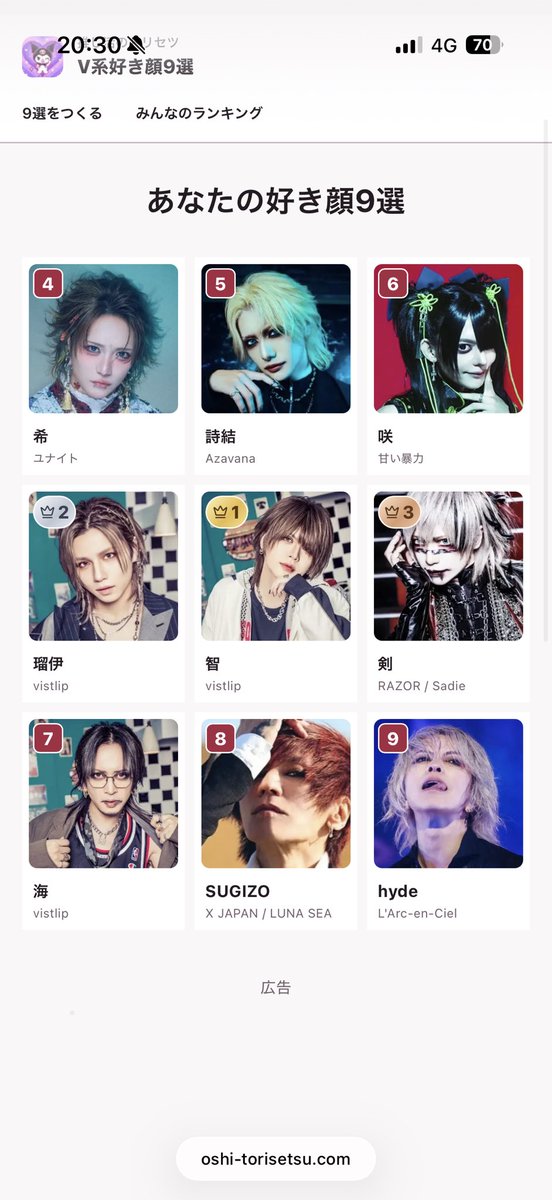 7v7i7p's tweet photo. めっちゃ悩みに悩んでこうなった

#V系好き顔9選 https://t.co/EIlT4xwmvS