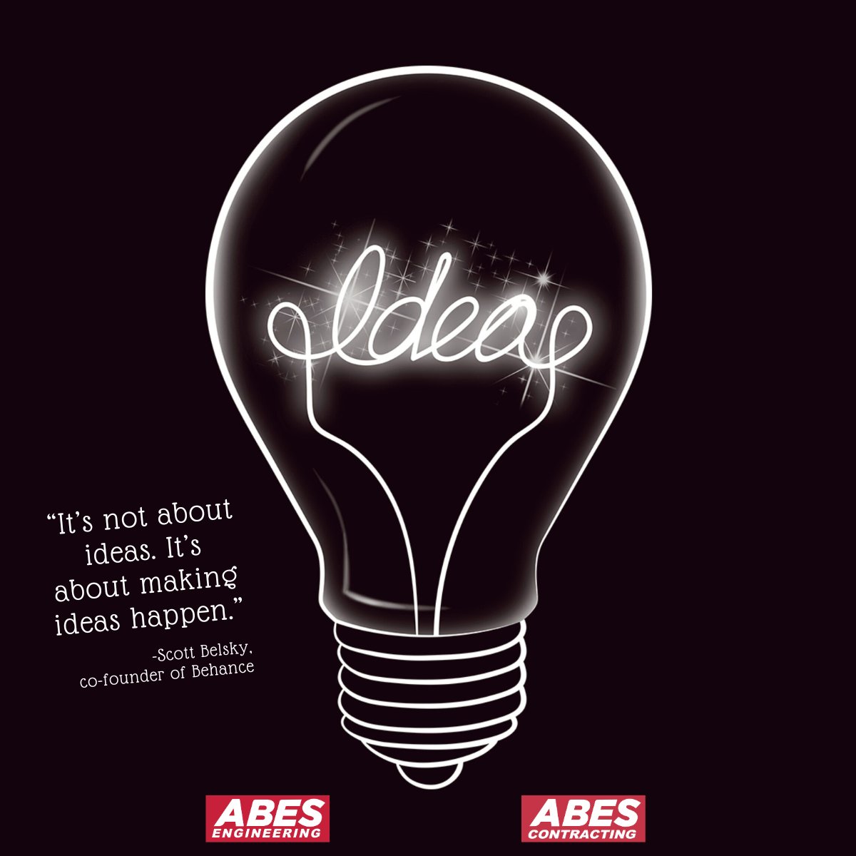 AbesEngineering's tweet photo. Ideas are great. They're even better when you bring them to life.
#MondayMotivation #MotivationalMonday #makingideashappen https://t.co/YEGMSyS509