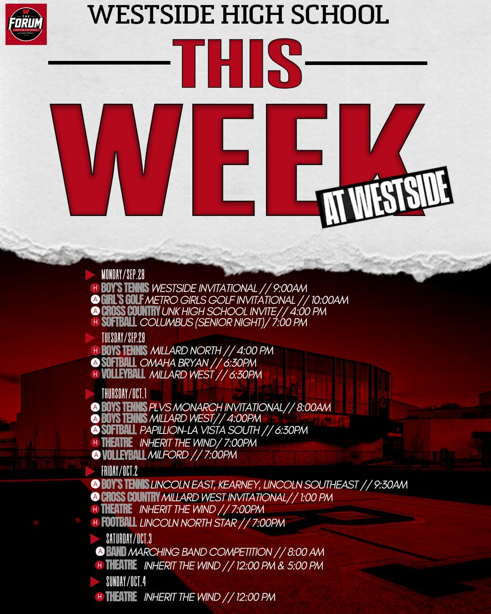 TheForumWHS's tweet photo. Here's what's happening this week at Westside! https://t.co/WOJJM6FwVT