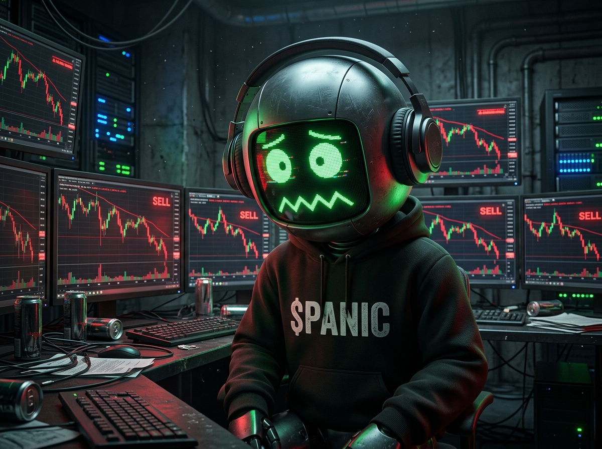 PANICTOGETHER's tweet photo. Okay.

This is happening.

PANIC is officially coming to Solana.

No roadmap.
No promises.
Just a robot who discovered crypto and immediately regretted it.
$PANIC
PANIC TOGETHER. https://t.co/3h6VJrUDyq