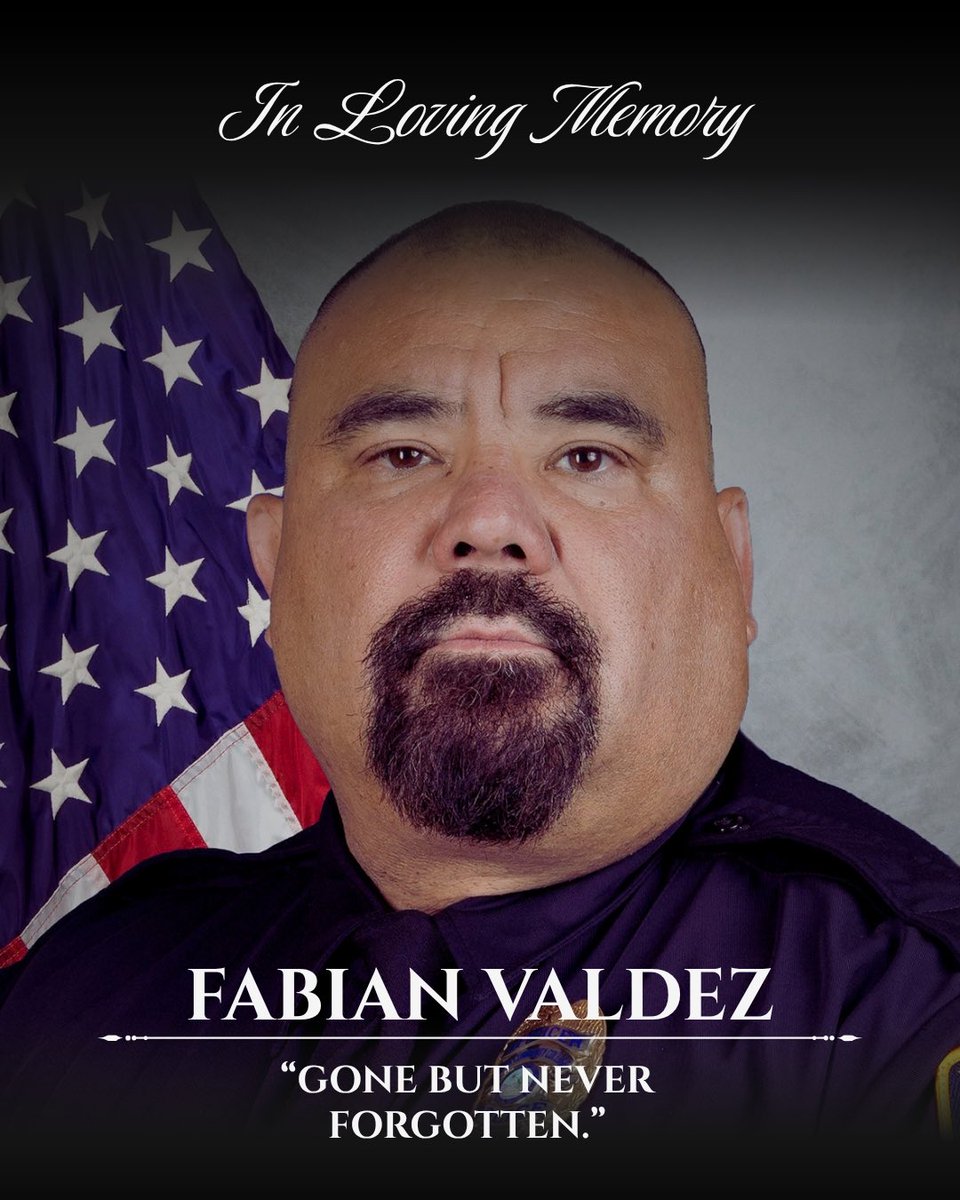 PCCPD's tweet photo. We are deeply saddened by the sudden passing of Officer Fabian Valdez. After a 24 year career with Tucson PD, he spent the last 2 years bringing immense light, warmth and mentorship to our department.

Please keep his family and fellow officers in your prayers. Rest in peace. 💙 https://t.co/t2wJb3zn7Y