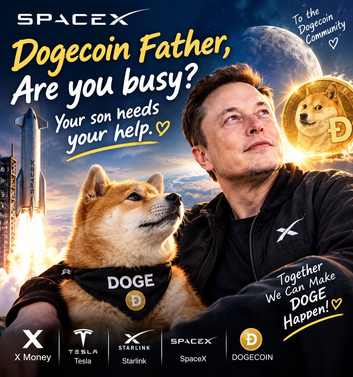 Asyoulike69420's tweet photo. Dogecoin 
@elonmusk 
$DOGE https://t.co/SmLLRP1UnB