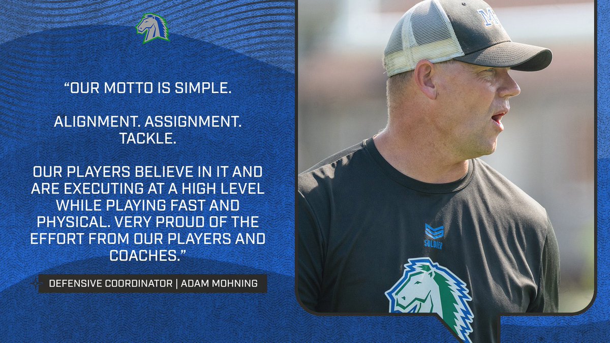 MillardNorthFB's tweet photo. Coach Mohning when asked on the success of the defense this season.
#CodeBlue https://t.co/9UY4S7FbW9