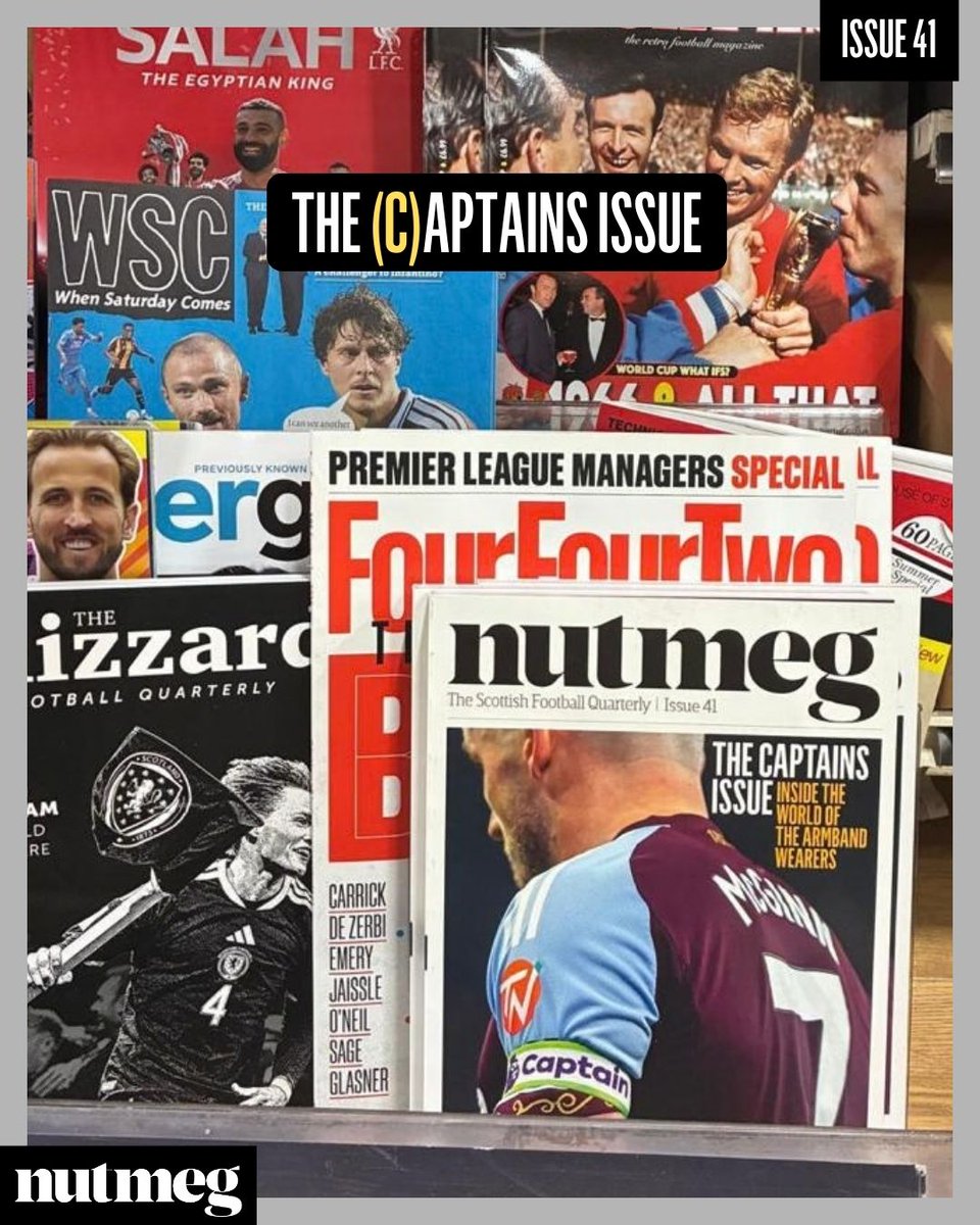 NutmegMagazine's tweet photo. 📍 Looking for Issue 41? We're stocked by selected Waterstones, TG Jones, WHSmith Travel, and independent bookstores

Find your local Nutmeg stockist for 196 great-smelling pages of Scottish football writing. 👃

🛒➡️ https://t.co/pXAMY3xRJ2 https://t.co/A3c5ZJXRsW
