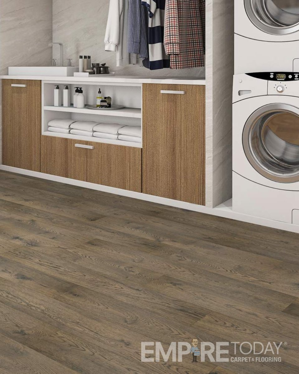 EmpireToday's tweet photo. Rich, earthy, and full of character... this is Brockdale Trail in Tierra 🤎

It brings instant warmth and depth, and it looks just as good in a bright living room as it does in a hardworking laundry space.

Schedule your FREE in-home estimate here: https://t.co/sAFD6JBhnl https://t.co/Hg9I3OMjR2