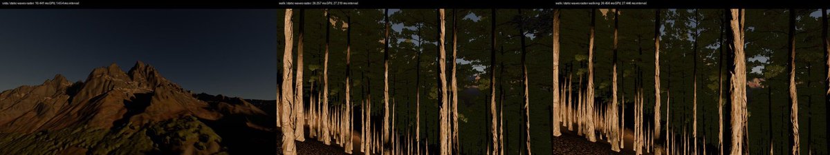 mdanderson's tweet photo. Got some good screens of the mountains coming together from far away. Working on trees at that distance. https://t.co/hYFU7mf3Pp