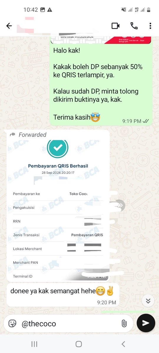 cocobayy_'s tweet photo. Saking percayanya, dilunasin di awal. Artikel ilmiah + ppt in rush boleh banget 😋

#testimonijokicoco #jokitugas #jokiartikelilmiah #jokippt https://t.co/oakadpzqNj