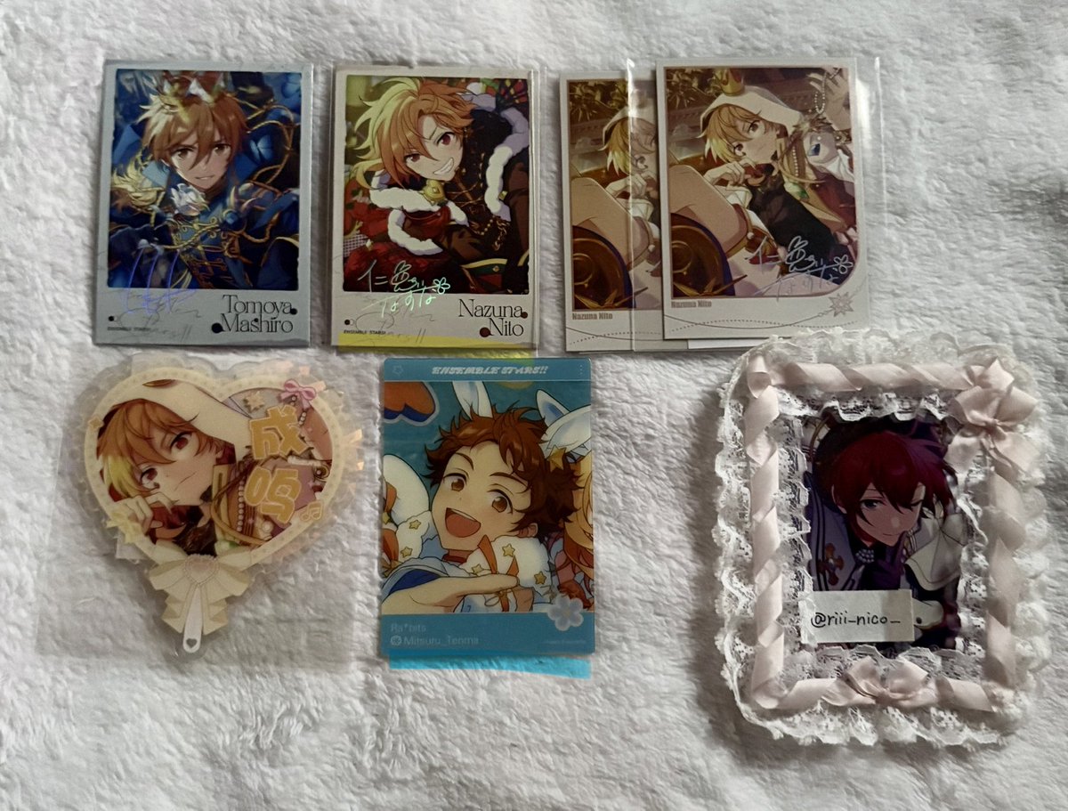 riii_nico_'s tweet photo. 【 交換 】 あんスタ 中国 韓国 花伴 クリアカード 星幻 招募 ポラロイド 写真カード 

譲③ 零 薫 晃牙 アドニス 敬人 紅郎 颯馬 友也 なずな 光 

⬇️ https://t.co/cDV3MtadG7