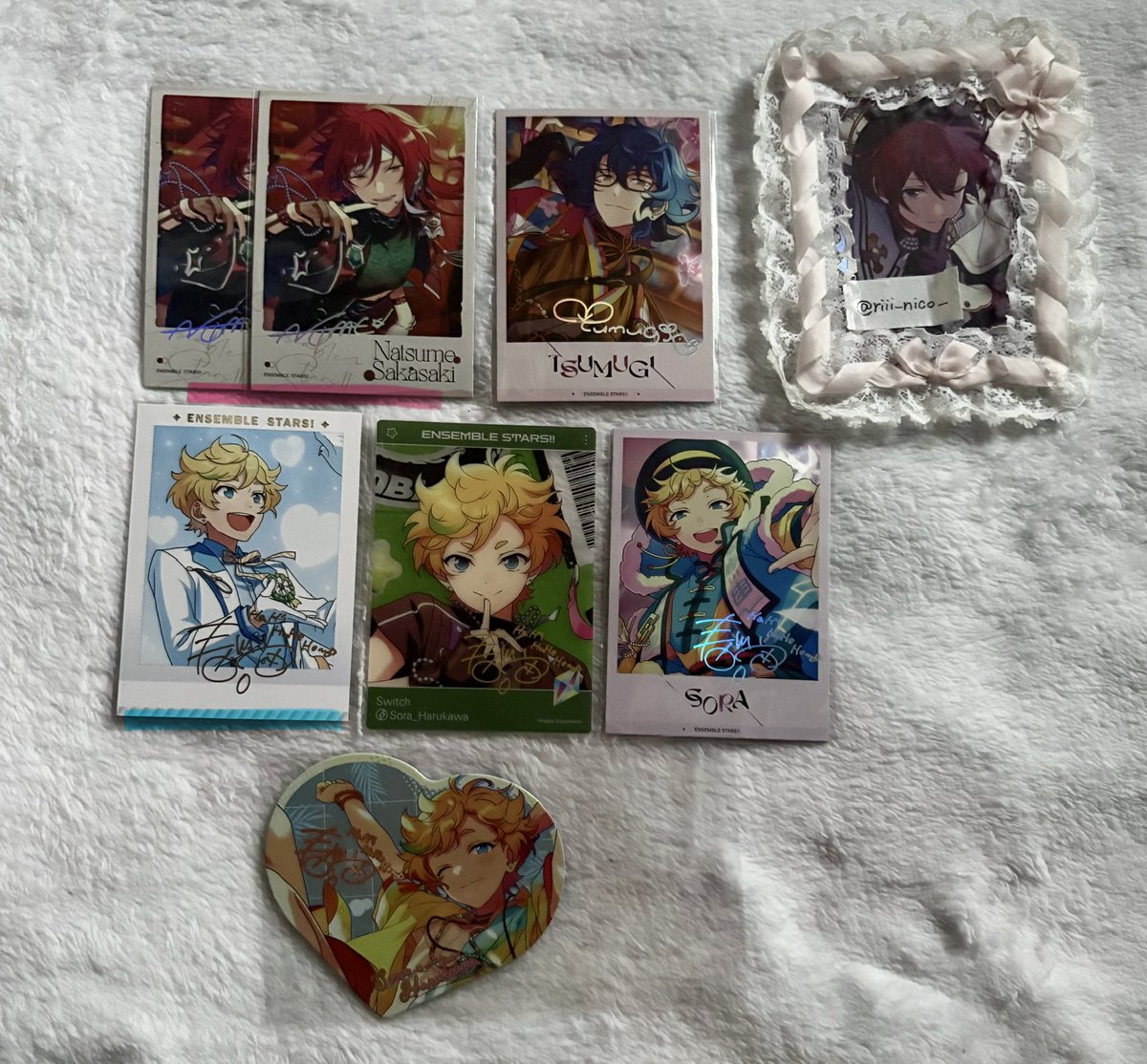 riii_nico_'s tweet photo. 【 交換 】 あんスタ 中国 韓国 花伴 クリアカード 星幻 招募 ポラロイド 写真カード 

譲④ 司 レオ 泉 凛月 嵐 夏目 つむぎ 宙 斑 章臣 陣 

⬇️ https://t.co/IQeVWI3Szg