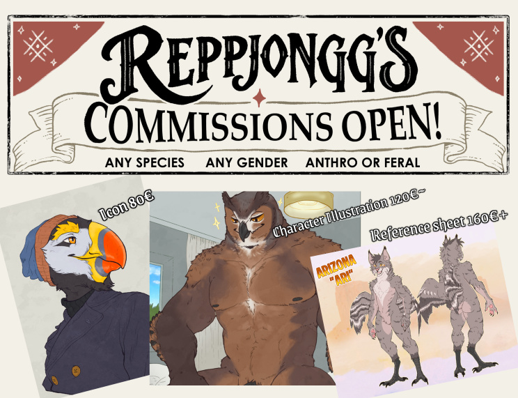 Reppjongg's tweet photo. I'm open for commissions! :> More info and ToS on my carrd: https://t.co/hvTb9rgMYs https://t.co/O1V5YgU7L2