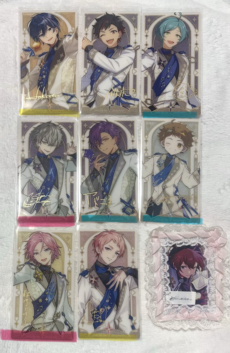 riii_nico_'s tweet photo. 【 交換 】 あんスタ 中国 韓国 花伴 クリアカード 星幻 招募 ポラロイド 写真カード 色紙 

譲⑤ fine Trickstar UNDEAD Ra*bits 宗 零 なずな 夏目 北斗 鉄虎 奏汰 晃牙 アドニス 光 こはく 宗 ニキ 泉 

⬇️ https://t.co/GiBDxUksIK
