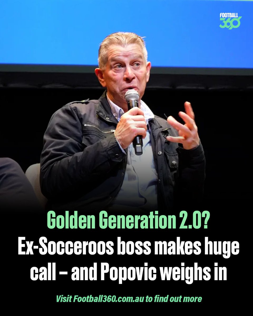 football360au's tweet photo. Frank Farina had a front-row seat to the rise of Australia's Golden Generation. Now, he believes history could be repeating itself 👀🇦🇺

Tony Popovic isn't getting carried away just yet: https://t.co/BbnWLPj4he https://t.co/51Bn4cGdQ3