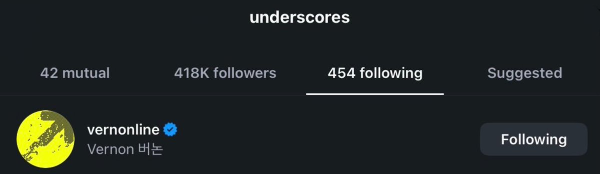 missgaggery's tweet photo. UNDERSCORES FOLLOWS VERNON! https://t.co/lyMMaiVNww