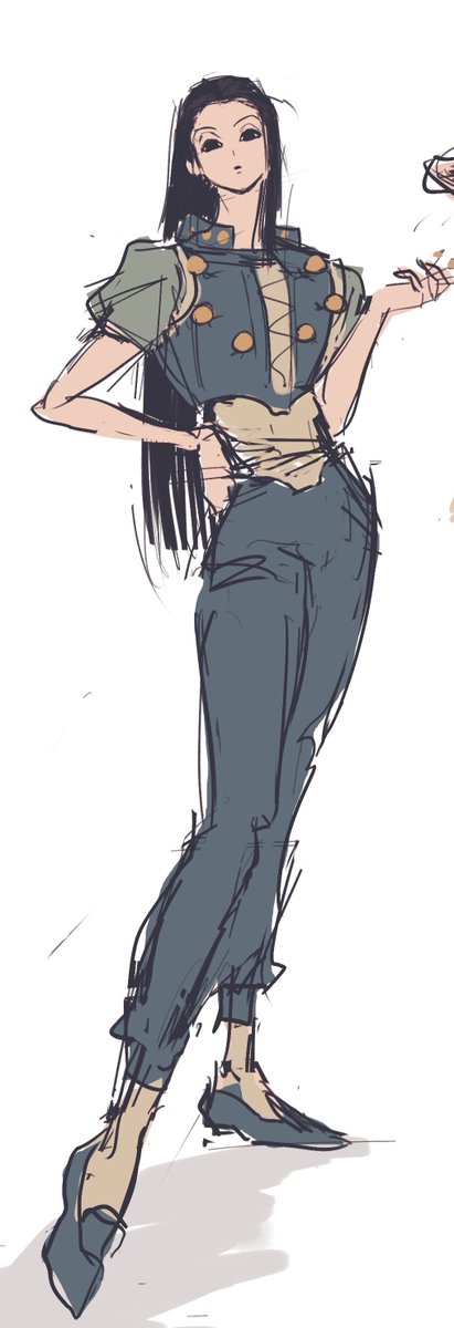 kaminai_hh's tweet photo. ヒソカとイルミを描き分けられるようになろう の練習 https://t.co/NV86HZd42W