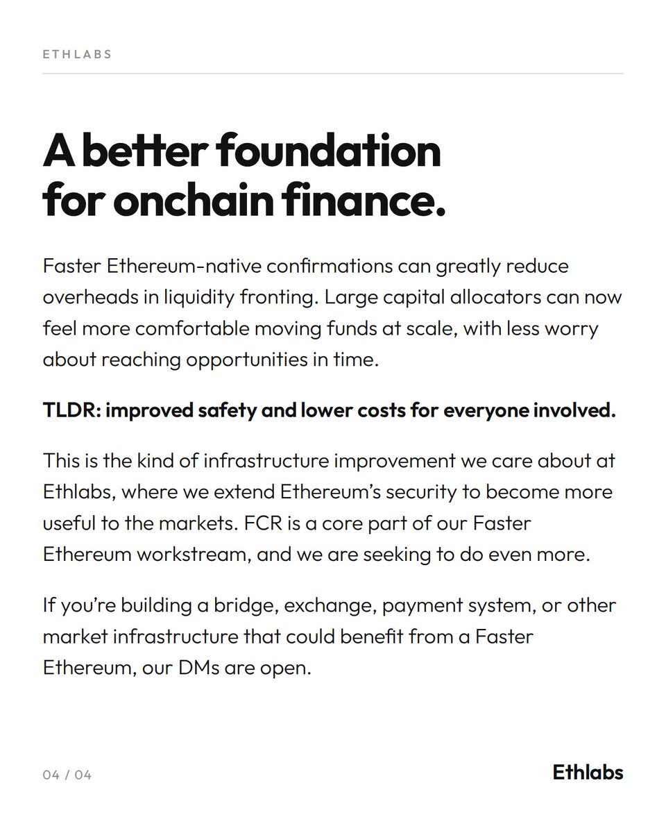 ethlabs_org's tweet photo. Today, Ethereum market infrastructure became ~30x faster. https://t.co/GXhMpcaU1k