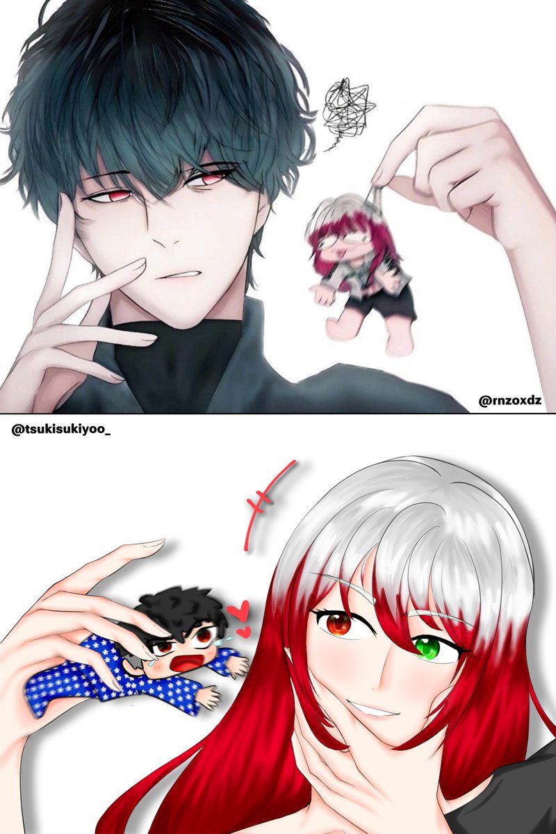 tsukisukiyoo_'s tweet photo. collab art w/@rnzoxdz https://t.co/OQsr6ocfNC