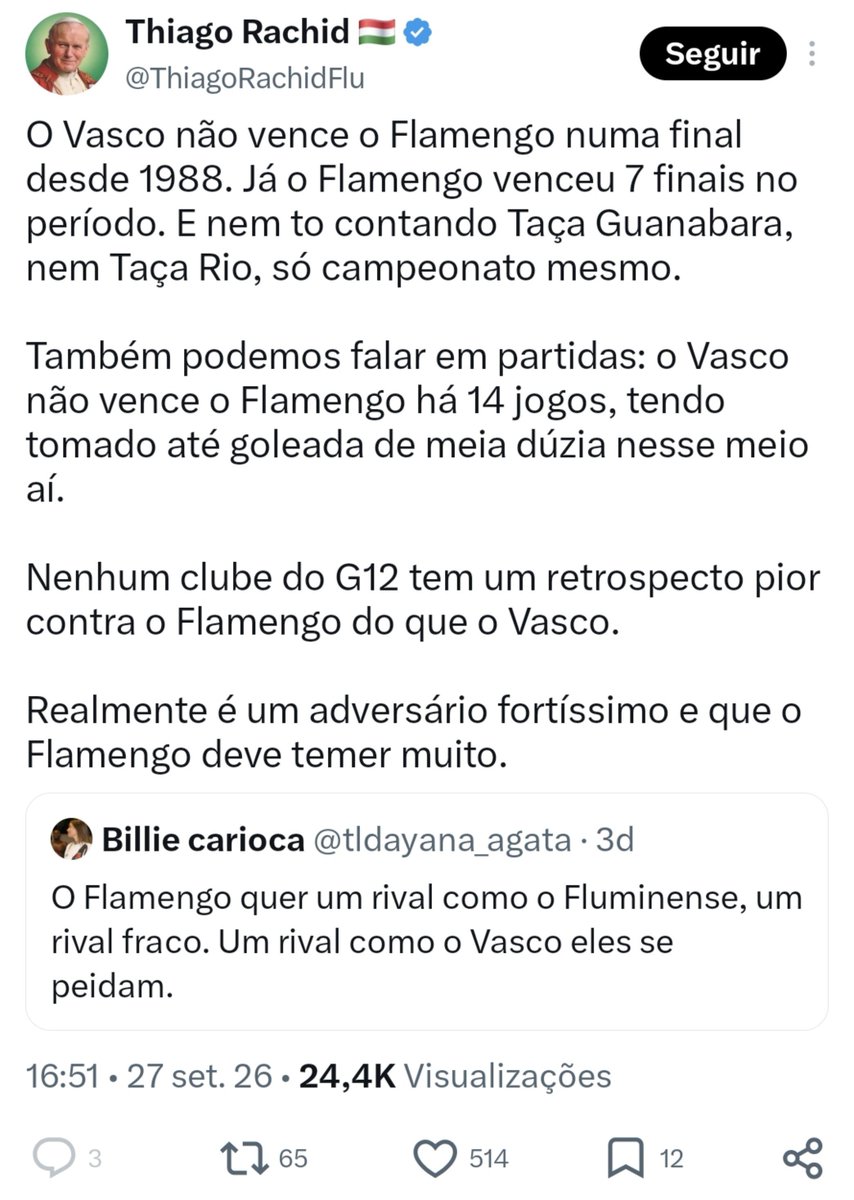 Recibo_CRF's tweet photo. A defesa veio de outro rival...

#recibo #Flamengo https://t.co/1bwo1doF9t