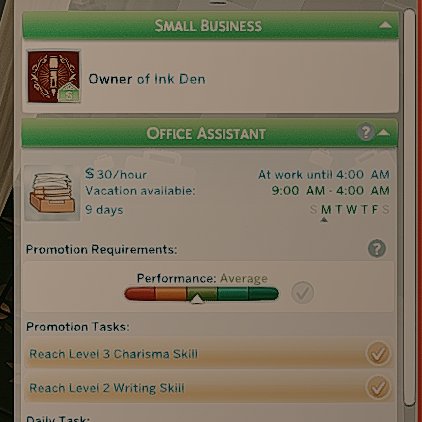 HalloweenSims's tweet photo. Omg😂🤣😭 If you use AnyShift make sure to pay attention to the times you set because I was confused why is Sayori still at work at 10pm and then I looked more closely and realized I set her shift til 4am instead of 4pm😂😅😭 My poor Sayori is fighting for her life at work😂😭 https://t.co/RFqu6F08It
